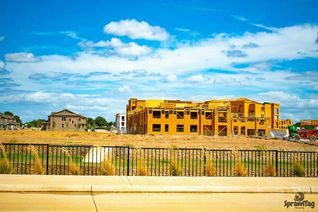 Founders Parc apartment complex under construction in 2019.