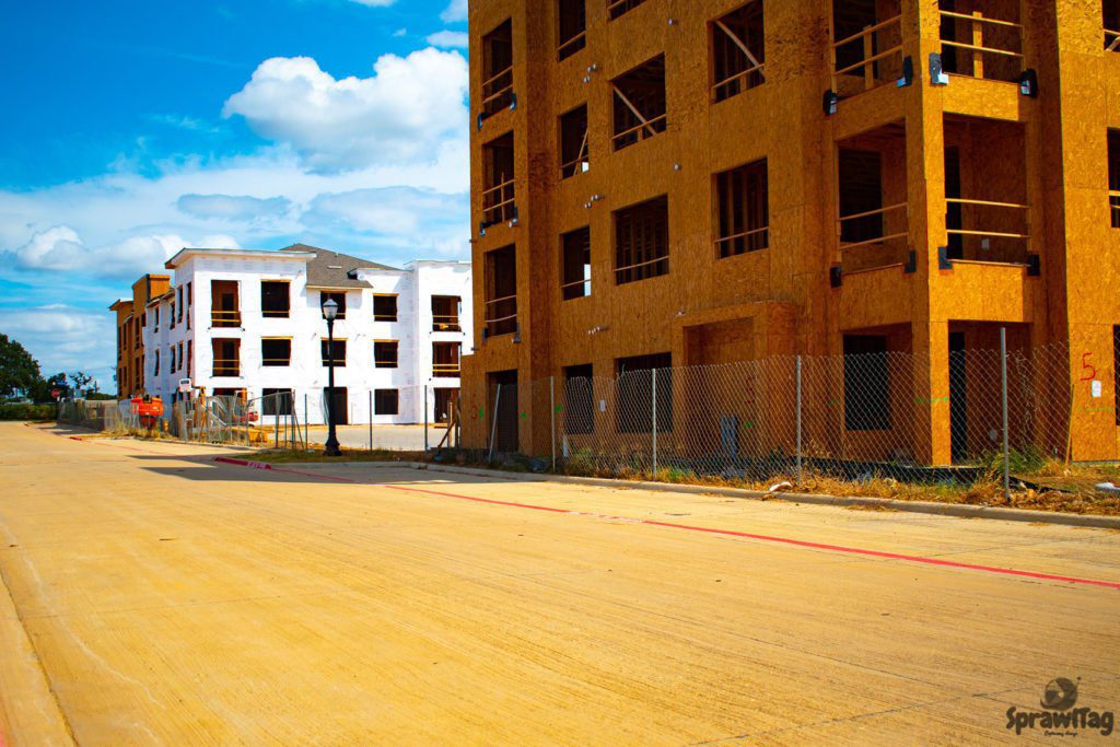 Founders Parc apartment complex under construction in 2019.