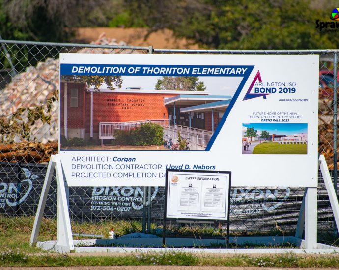 Demolition Of Thornton Elementary