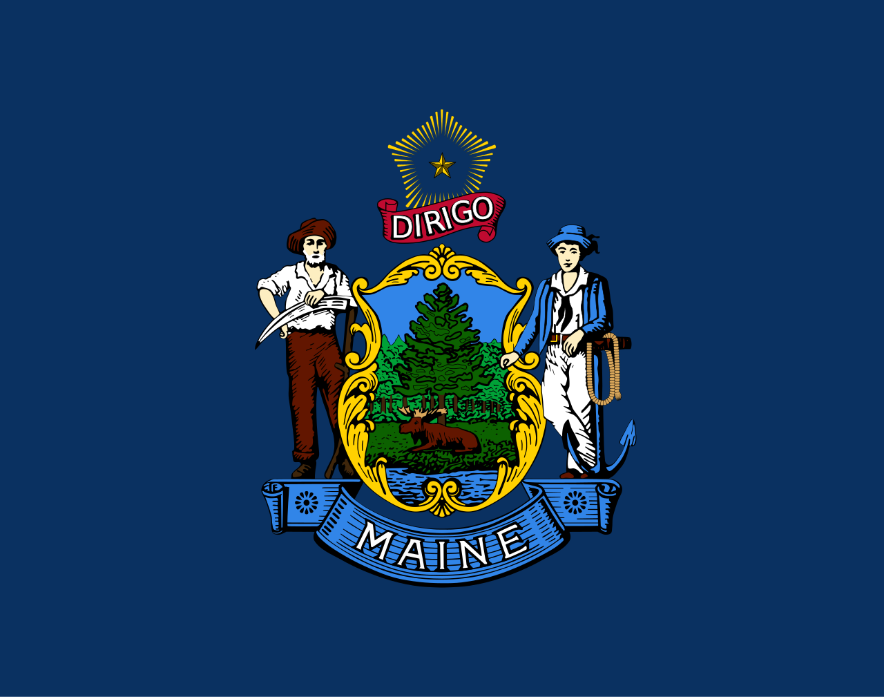 Maine flag