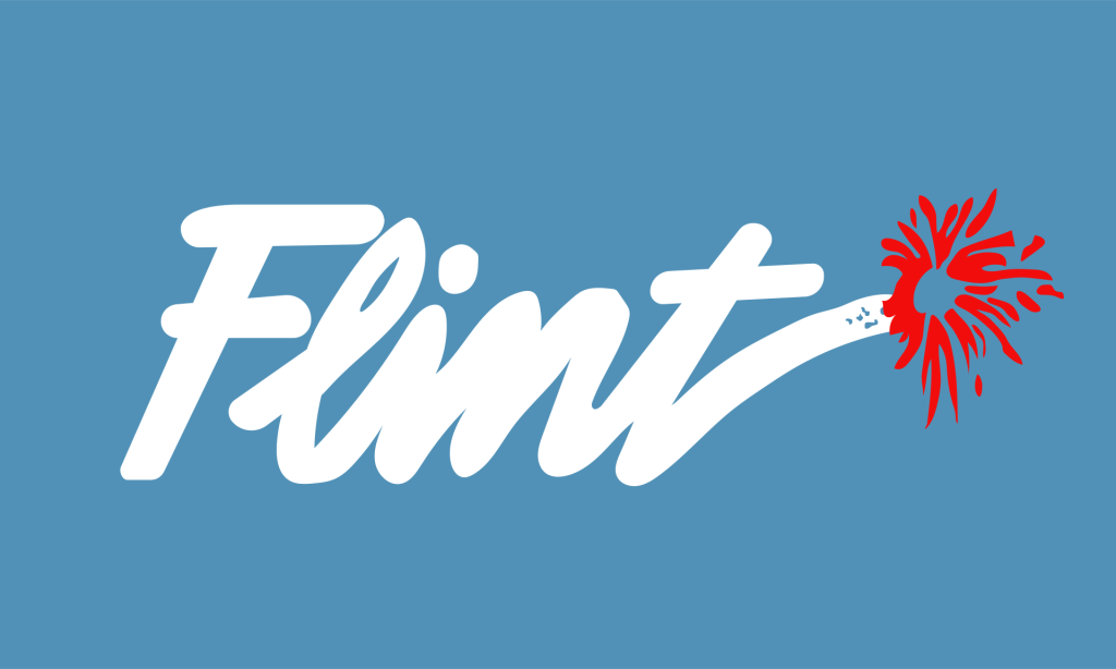 Flag of Flint Michigan.