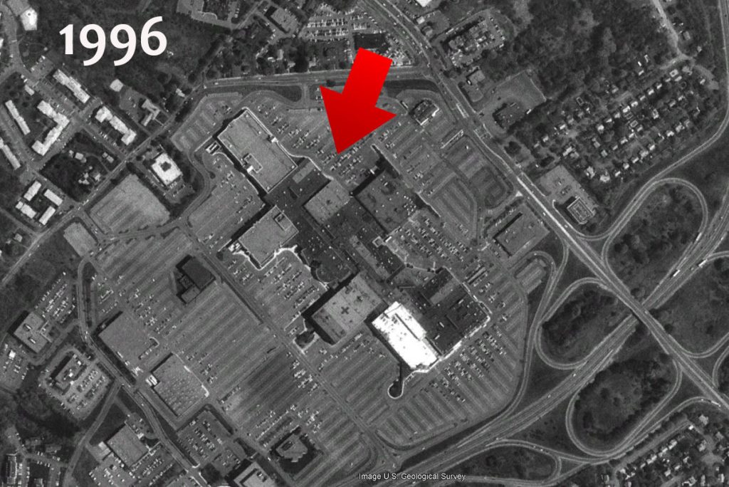 Aerial View of the Northshore Mall in 1996.