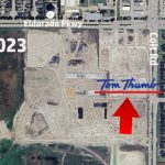 Aerial image of the new Tom Thumb location in Frisco Texas