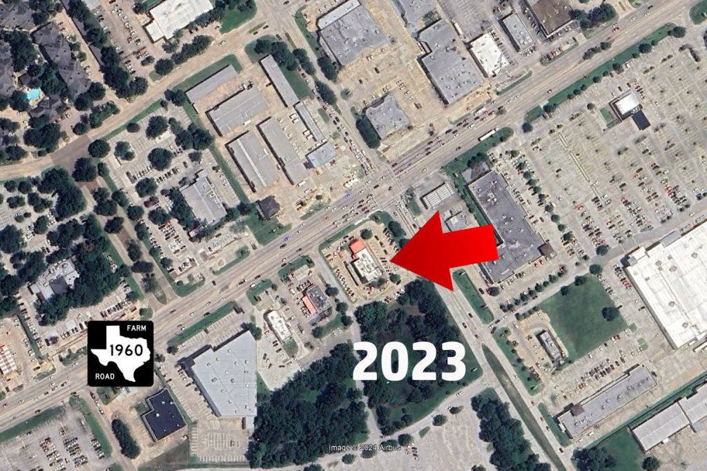 View in 2023 with the usual long Chick-fil-A drive thru lines visible.