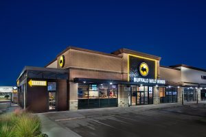 Buffalo Wild Wings sports bar located in New Caney, Texas.