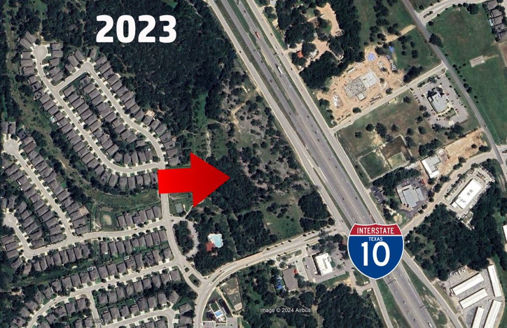 2023 Aerial View of upcoming Bourbon Street Seafood location in San Antonio.