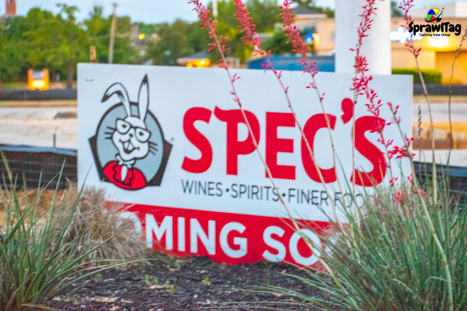 Specs coming soon sign in Bedford Texas.