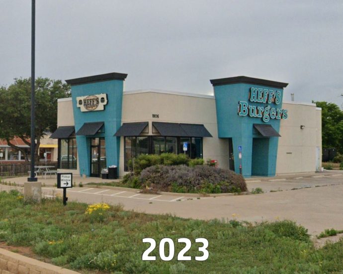 Google Street view of a closed Heff Burgers